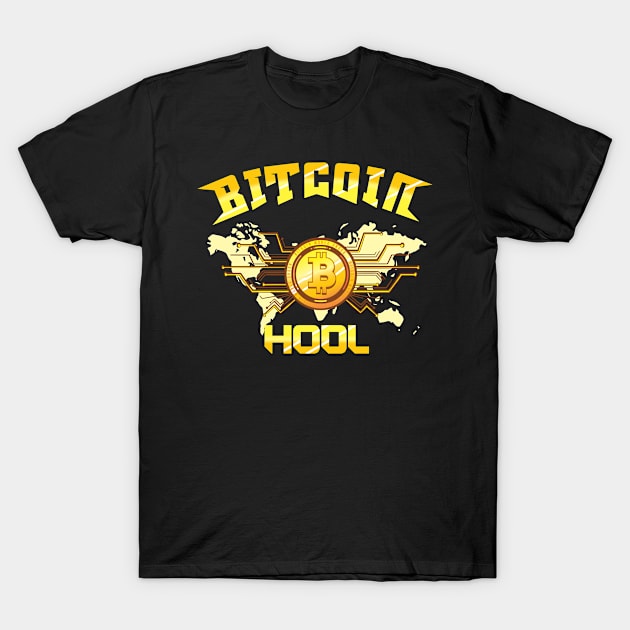 Bitcoin HODL World Domination Cryptocurrency Trader T-Shirt by Beautiful Butterflies by Anastasia